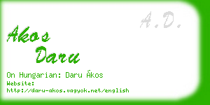 akos daru business card